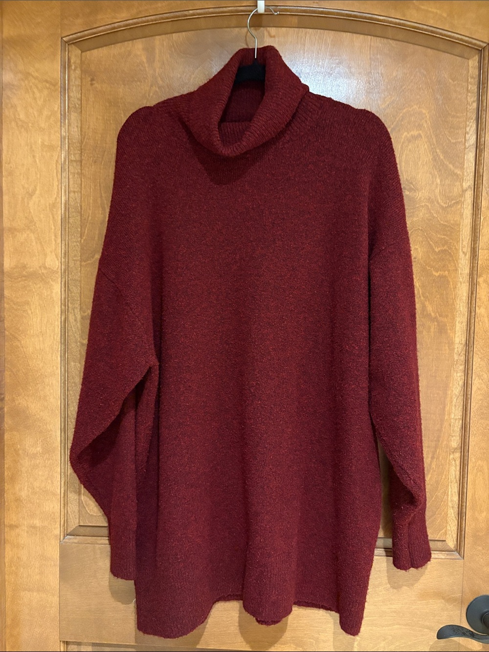 H&M Burgundy Cowl Sweater Tunic